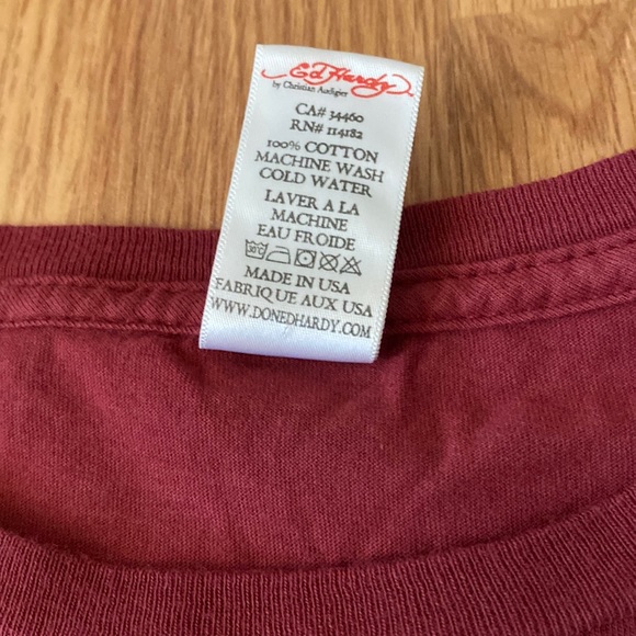 ❤️ Ed Hardy by Christian Audigier Eagle Tee Size Large NWOT - Picture 9 of 12